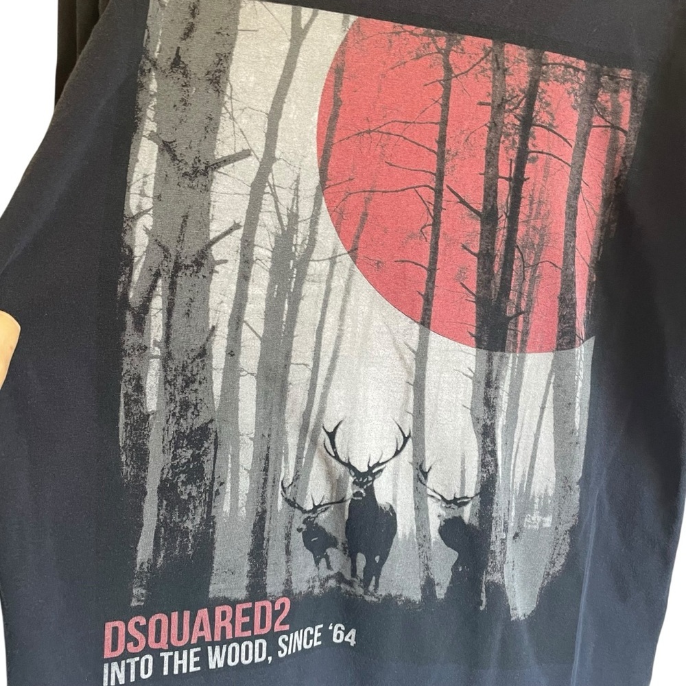 DSQUARED2 Into The Wood Since ‘64 Japanese Overprint Y2K Long Sleeve Tee - Picture 2 of 11